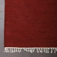 thumbnail image 3 of Rugsotic Carpets Eco-Friendly Woven Hand Woven Kilim Flat Weave Burgundy Solid Area Rug, 5'x8' Rectangle, Antimicrobial, 3 of 8