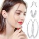 thumbnail image 2 of Pendientes de moda Pendientes exagerados Regalos Femeninos, 2 of 6