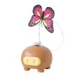 thumbnail image 1 of koolsoo Butterfly Kitten Toy Lightweight Funny Long Wand Pet Training for All Breeds brown, 1 of 9