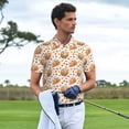 thumbnail image 3 of Fotbe Autumn Harvest Baskets Camiseta Polo de Golf para Hombre con Estampado – Camisa Deportiva Transpirable con Cuello Abotonado-XX-Large, 3 of 6