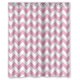 thumbnail image 1 of Cortina de ducha ABPHQTO Impermeable Chevron Zig Zag Rosa y Blanco 150x180 cm, 1 of 2