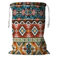 thumbnail image 1 of HATIART Coloré Style Tribal Panier à Linge Sac à Linge avec Cordon de Serrage 18x24 Pouces, 1 of 3