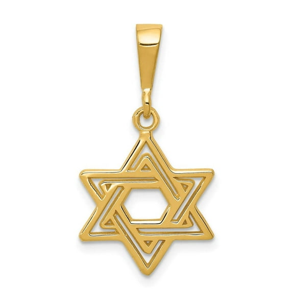 Finest Gold 14K Star of David Charm