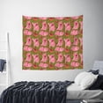thumbnail image 3 of Bingfone Polyester Fabric Tapestry Cartoon Pigs Wall Hanging Tapestry,Daily Decorative Tapestry for Bedroom Living Room Dorm 60L x 51W Inches, 3 of 7