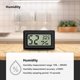 thumbnail image 4 of Mini termómetro digital LCD, higrómetro, temperatura, humedad -50 ~ 70 ℃ 10% ~ 99% RH, termómetro portátil, termohigrómetro, indicador para humidores de cocina de oficina, incubadoras de reptiles (3 piezas - A) Rojo Verde, 4 of 5