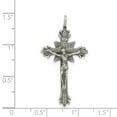 thumbnail image 3 of Sterling Silver Antiqued Crucifix Pendant QC5413, 3 of 4