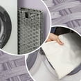 thumbnail image 4 of LEDREM Rolling Laundry Hamper with Lid, 3-Section Divider, Large 42.3-Gallon Capacity, Removable Liner, Wheels & Handle, Bedroom Organizer, Gray, 4 of 5