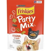 Friskies Party Mix Crunch Treats Original 6 oz Pack of 3