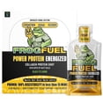thumbnail image 1 of Frog Fuel Power Shot de proteína energizada, 15 g de proteína, colágeno nanohidrolizado alimentado con pasto, 80 mg de cafeína, sin grasa ni azúcar, 22 aminoácidos, 0 carbohidratos, bayas, paquetes de, 1 of 5