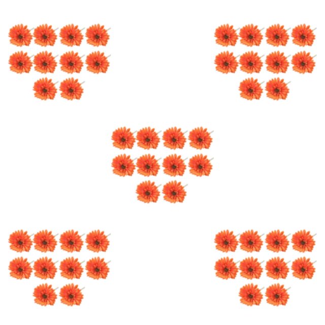 Monstrate 10 Uds Gerbera Artificial flor ramo de un solo tallo simulación de flores falsas sala de estar dormitorio Patio Patio naranja Type2 NO2