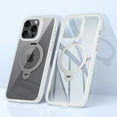 thumbnail image 2 of ShellTech for iPhone 15 Pro  Magnetic Ring Stand Case [Military Drop Protection] [Compatible with MagSafe] Matte Translucent Slim iPhone 15 Pro Case 6.1",Clear, 2 of 22