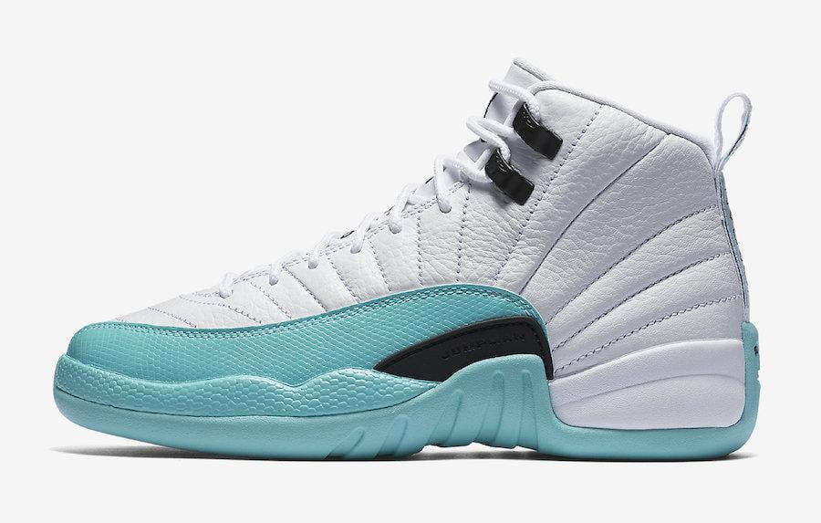 jordan 12 light blue and black