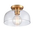 thumbnail image 3 of Brewer 10'' Wide 1-Light Semi Flush Mount - Brushed Gold, 3 of 4