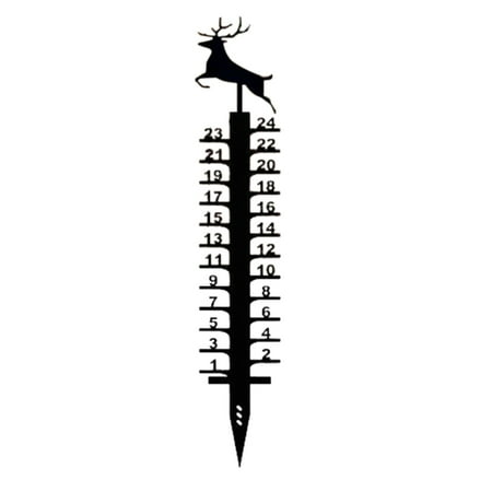 

wofedyo christmas decorations Gift Gauge Snow Rain Garden Snowmobile Snow Pile Gauge Snow 24cm Handmade Garden Gauge Gauge Metal Christmas Decoration Outdoor Measure Home Decor