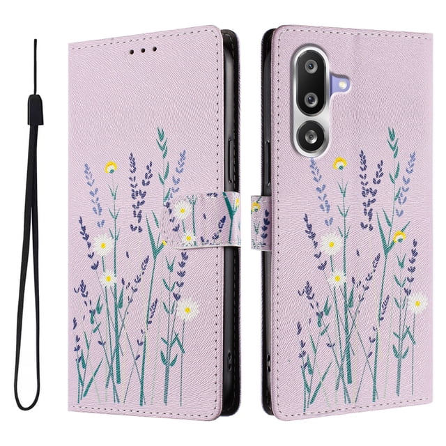FOXDOCK Funda Tipo Cartera para Samsung Galaxy M36 con Soporte y Correa – Diseño de Patrones Lindos