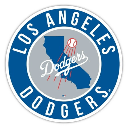 Los Angeles Dodgers 12" State Circle Sign