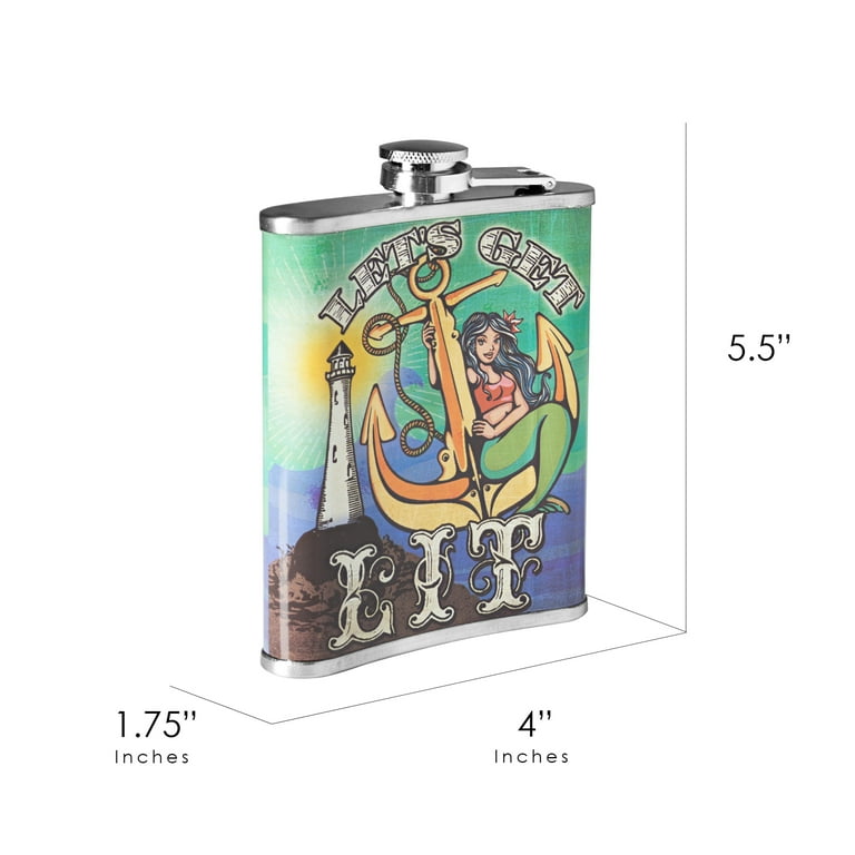 8oz The Drinking Club Stainless Steel Flask 8oz The Drinking Club Stainless Steel Flask