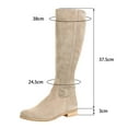 thumbnail image 5 of Oyedens Knee High Boots for Women Zip up Low Heels Mid Calf Tall Boots Winter Fall Knee Length Boots, 5 of 6