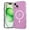Pink, variant on Magnetic Case for iPhone 15 Pro Max, Compatible with MagSafe, Magnetic Clear Curly Wavy Frame Wave Sparkly Bling Glitter Transparent TPU PC Girls Women Case for iPhone 15 Pro Max, Pink