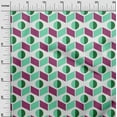 thumbnail image 3 of oneOone Viscose Jersey Green Fabric Geometric Sewing Fabric By The Yard Printed Diy Clothing Sewing Supplies 60 Inch Wide, 3 of 4