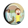 thumbnail image 1 of Cute Cartoon Rick And Morty Spare Tire Cover Wheel Protectors For Trailer Rv Suv Truck Camper Travel Fits For Tire Diameter 15 Inch, 1 of 7