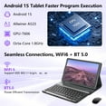 thumbnail image 5 of Android 15 Tablet,10inch Tablet with Keyboard,128 Storage,Dual 13MP+5MP Camera, WiFi, IPS Full HD Display, 5 of 8