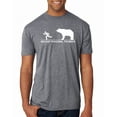 thumbnail image 2 of Wild Bobby Ancient Personal Trainers Funny Bear Chase Men Premium Tri Blend Tee, 2 of 6