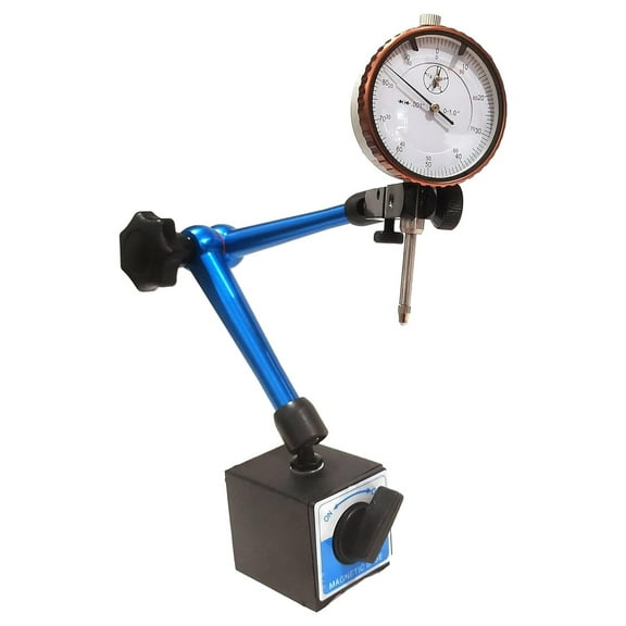 Dial Indicator with Magnetic Base 1" Dial Indicator 0.001" Fine Adjustment New