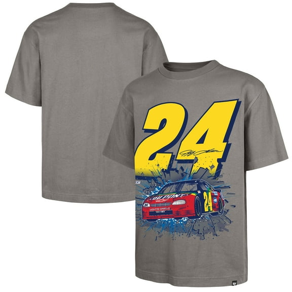 Men's '47  Heather Gray Jeff Gordon  Race Day Foundation T-Shirt