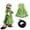 typeA, variant on Small Pet Ferret Floral Dress Harness and Leash Set Lace Bow Sleeveless Skirt Outfit for Daily Walking Outdoor Stroll Small Animal Apparel