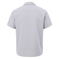 thumbnail image 5 of Dresfit POLO Shirts for Men Button Down Short Sleeve Golf T Shirts Solid Basic Lightweight Business Tees Loose Cotton Tops White 3XL, 5 of 5