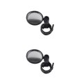 thumbnail image 2 of Transemion Rearview Handlebar Mirror Wide-angle Convex Back Mirrors Adjustable Accessory Reflective Accessories Specular Black 51mm 2Set, 2 of 6