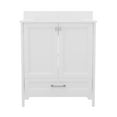 thumbnail image 5 of Merrick Lane 30 in. Single Sink Bathroom Vanity with Undermount Basin, Soft-Close Cabinet, Easy-Glide Drawer, and Carrara Marble Finish Countertop in White, 5 of 10