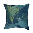 thumbnail image 2 of Liora Manne Marina Coral Garden Indoor Outdoor Decorative Pillow Lapis, 2 of 5
