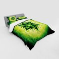 thumbnail image 3 of Ambesonne Leaf Bedding Set 3 Pcs, Esoteric Mandala Art, Twin, Emerald Lime Green, 3 of 3