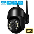 thumbnail image 1 of Cámara de seguridad 4K para exteriores, videocámara de 8MP, WiFi, PTZ, IP, H.265, 5MP, Zoom 4X, Ai, seguimiento automático, 1080P, HD, cámara de videovigilancia CCTV, 1 of 3