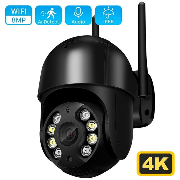 Cámara de seguridad 4K para exteriores, videocámara de 8MP, WiFi, PTZ, IP, H.265, 5MP, Zoom 4X, Ai, seguimiento automático, 1080P, HD, cámara de videovigilancia CCTV