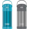 thumbnail image 1 of Botella de agua Thermos Kids de acero inoxidable de 350 ml, color gris azulado, 1 of 7