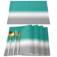 thumbnail image 2 of Turquoise Gray Gradient Table Runner Home Wedding Table Flag Mat Table Centerpieces Decoration Party Dining Long Tablecloth, 2 of 6