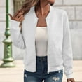 thumbnail image 2 of Women's Lightweight Layering Jacket with Pockets Versatile Zippered Outerwear for Spring Fall Transition Comfortable Casual Coat, 2 of 8