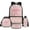 Pink, variant on Aplkyhs Green Camo Pink Bow School Backpack Set of 4 with Lunch Bag Pen Bag Set Bottle Sleeve for Girls Boys Multifunctional Pencil Case Suitable for Elementary Middle School High