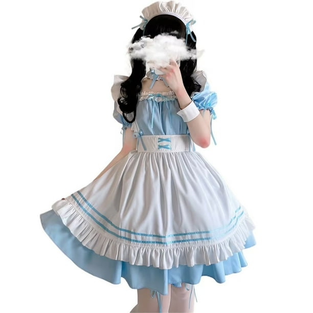Disfraz de sirvienta encantadora para mujer, disfraz de animación japonesa, ropa para mujer, juego de rol
