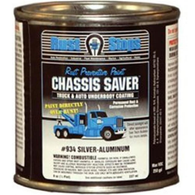 Magnet Paint & Shellac UPC934-16 8 oz Chassis Saver Paint, Arrête et Prévient la Rouille - Argent-Aluminium