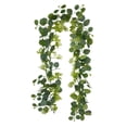 thumbnail image 2 of Cadancy Artificial Eucalyptus Garland 6FT Fall Harvest Mantle Greenery with Green Buds for Thanksgiving Christmas Fireplace Table Runner Centerpiece Home Wall Door Hanging Decor, 2 of 7