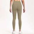 thumbnail image 3 of 3 Pack High Waisted Leggings for Women with Pockets Soft Active Tummy Control Pants for Yoga Running & Daily Wear Brown XL, 3 of 7