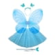 thumbnail image 5 of Disfraz de hada para niñas, disfraz de mariposa, falda tutú para personal, ala de mariposa, 4 piezas/juego para fiesta, carnaval, juego de simulación, Azul Fernando disfraz de hada, 5 of 8