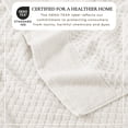 thumbnail image 2 of Great Bay Home Quick Dry Diamond Waffle 4 Piece Bath Towel Set, Ivory, 2 of 7