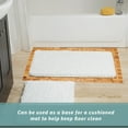 thumbnail image 7 of Morvat Bamboo Adjustable Water Resistant Shower Mat, 7 of 7