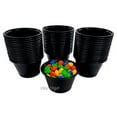 thumbnail image 4 of Empress 4 oz. BLACK Plastic Disposable Portion Souffle Container Food Cups with Lids (Pack of 50 Sets), 4 of 6