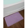 thumbnail image 2 of Plaid Bath Mat, Continuous Print of Squares Lines Stripes Illustration in Purple Tones, Plush Bathroom Decor Mat with Non Slip Backing, 29.5" X 17.5", Lavender Violet Dimgray, by Ambesonne, 2 of 2